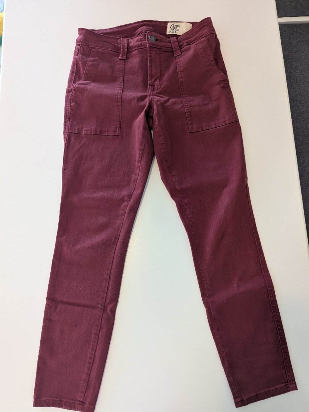 Women's red cropped pants
